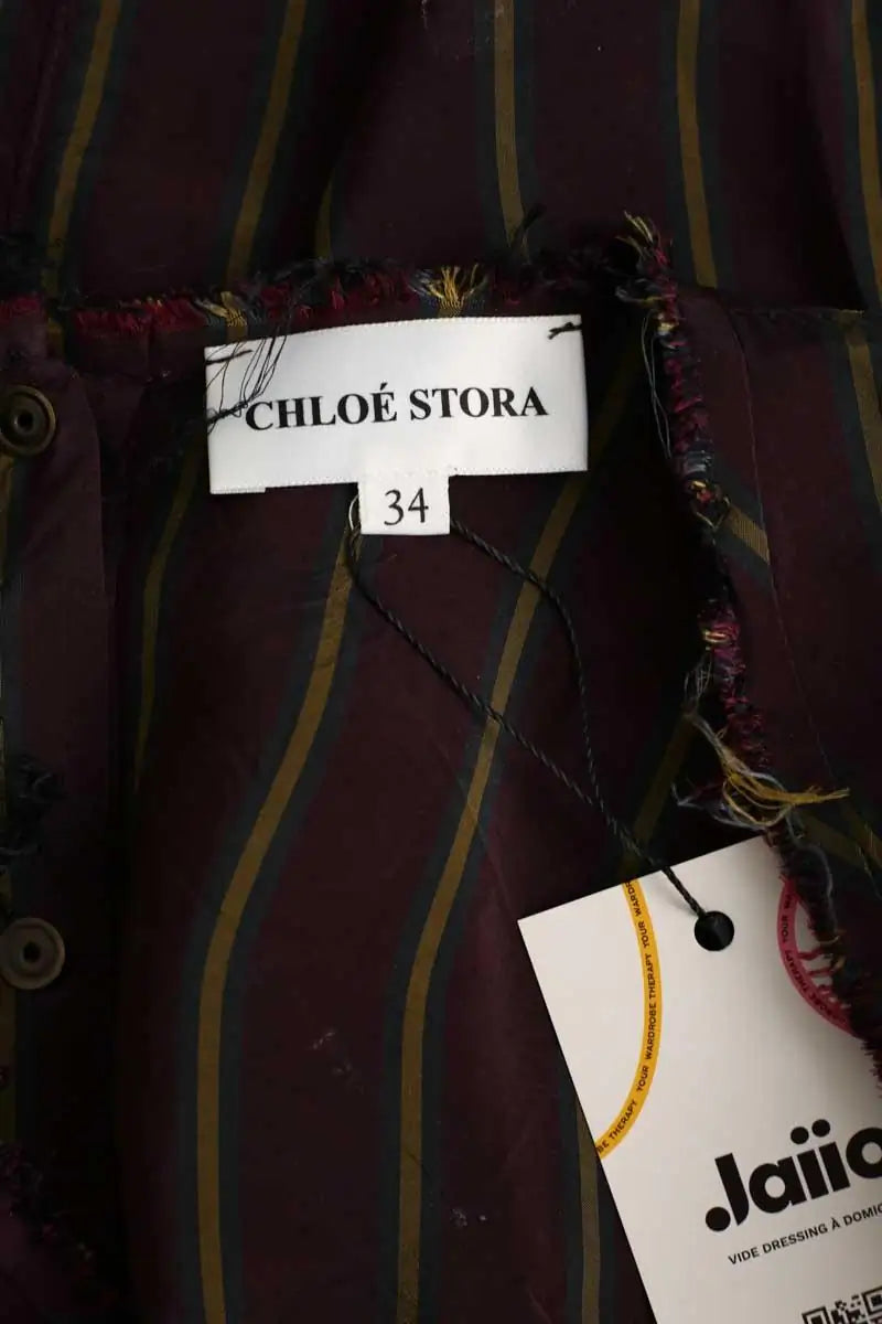 Blouse Chloé Stora Bordeaux en Coton