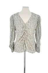 Blouse Claudie Pierlot Beige en Viscose, taille M - Seconde Main