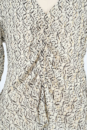 Blouse Claudie Pierlot Beige en Viscose