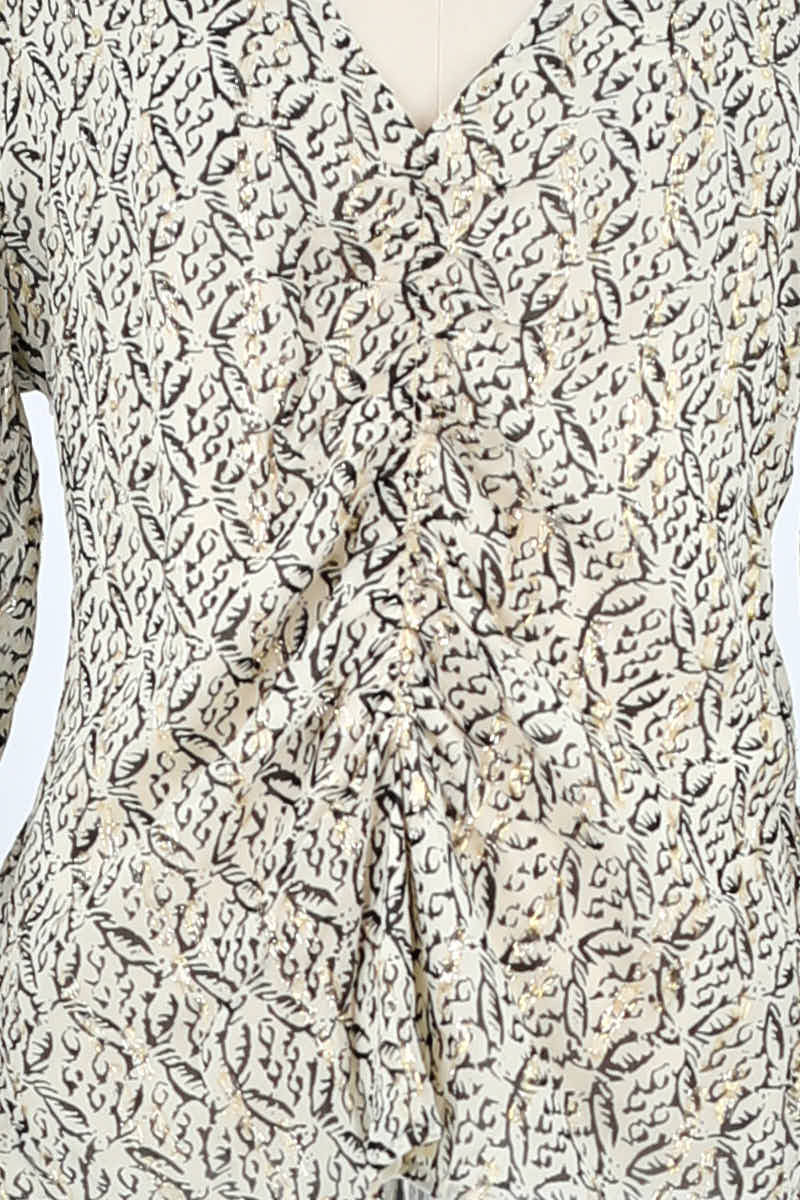 Blouse Claudie Pierlot Beige en Viscose