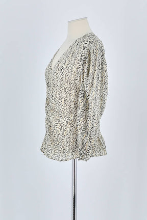 Blouse Claudie Pierlot Beige en Viscose