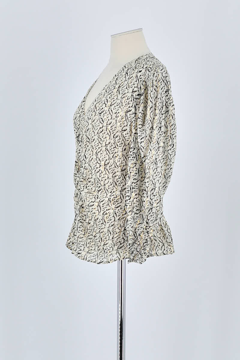 Blouse Claudie Pierlot Beige en Viscose