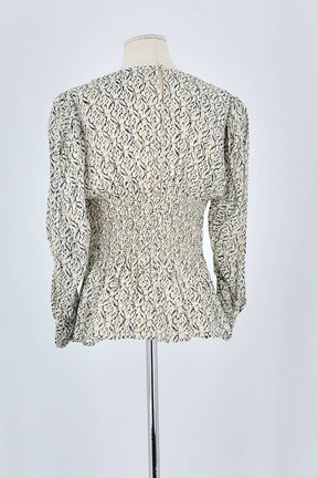 Blouse Claudie Pierlot Beige en Viscose