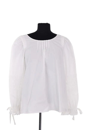 Blouse Claudie Pierlot Blanc en Coton, taille M - Seconde Main