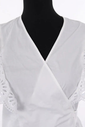Blouse Claudie Pierlot Blanc en Coton