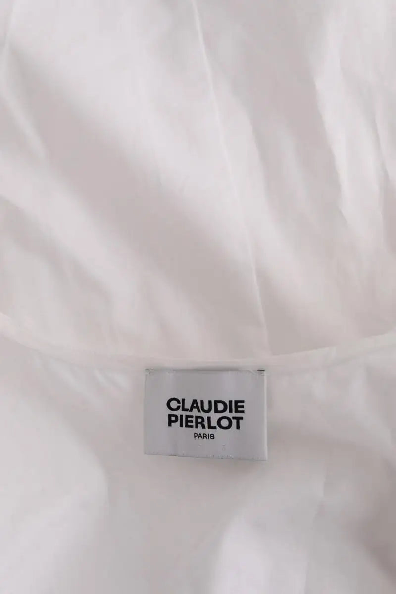 Blouse Claudie Pierlot Blanc en Coton