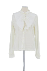 Blouse Claudie Pierlot Blanc en Lin, taille M - Seconde Main