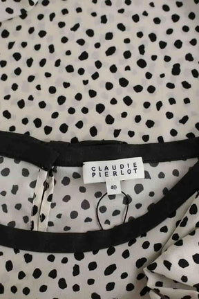 Blouse Claudie Pierlot Blanc en Polyester