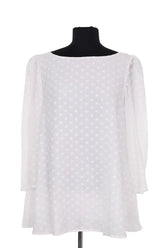 Blouse Claudie Pierlot Blanc en Synthétique, taille L - Seconde Main