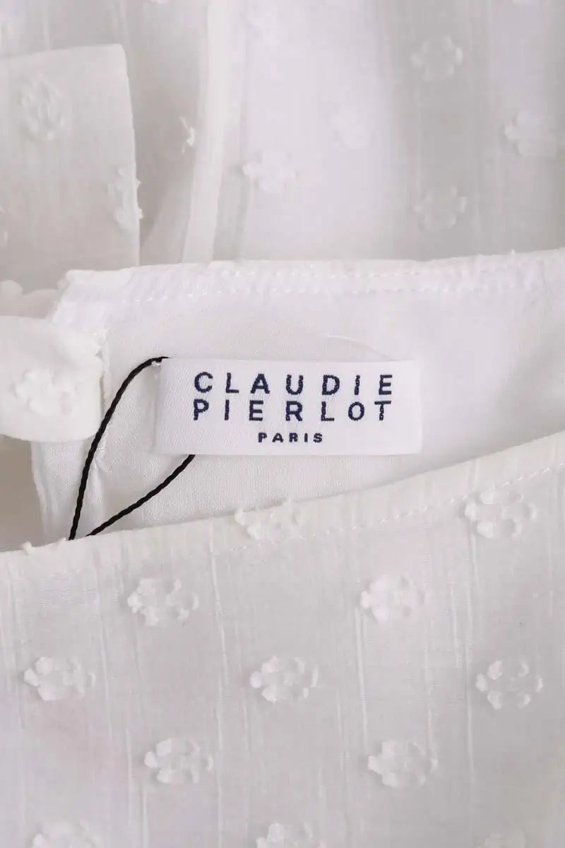 Blouse Claudie Pierlot Blanc en Synthétique