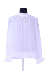 Blouse Claudie Pierlot Blanc en Synthétique, taille S - Seconde Main