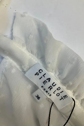 Blouse Claudie Pierlot Blanc en Synthétique
