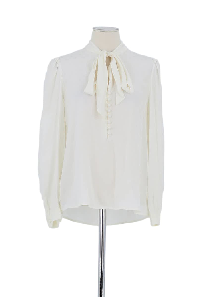 Blouse Claudie Pierlot Blanc en Viscose, taille M - Seconde Main