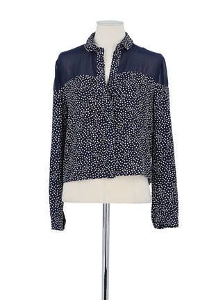 Blouse Claudie Pierlot Bleu en Polyester, taille S - Seconde Main