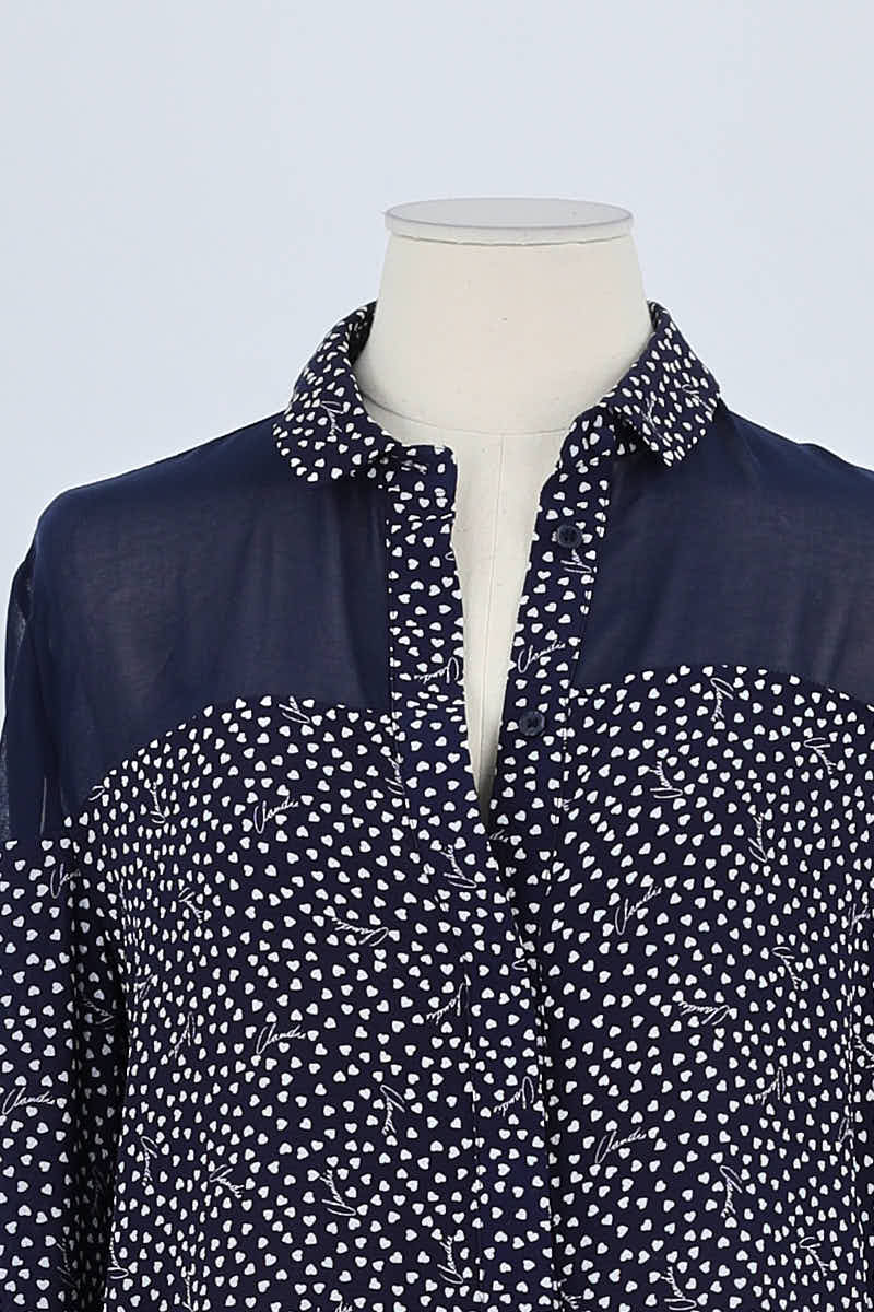 Blouse Claudie Pierlot Bleu en Polyester