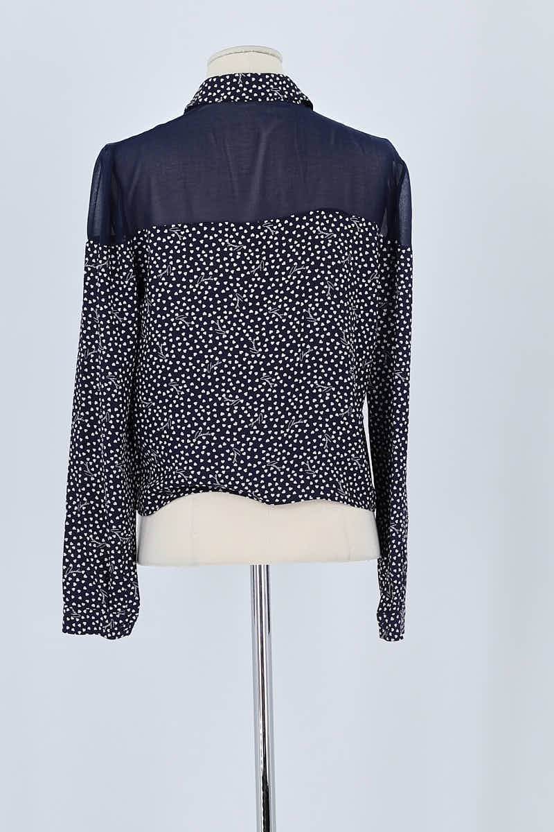 Blouse Claudie Pierlot Bleu en Polyester