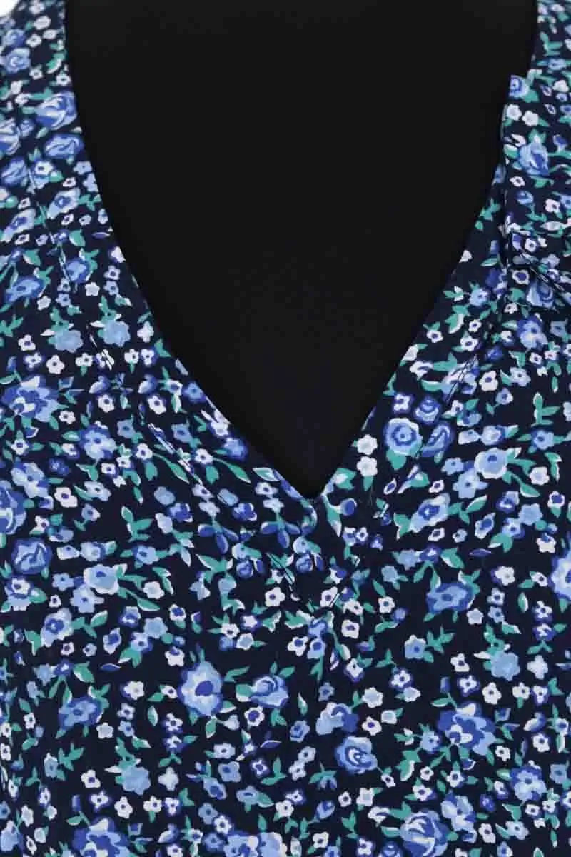 Blouse Claudie Pierlot Bleu en Synthétique