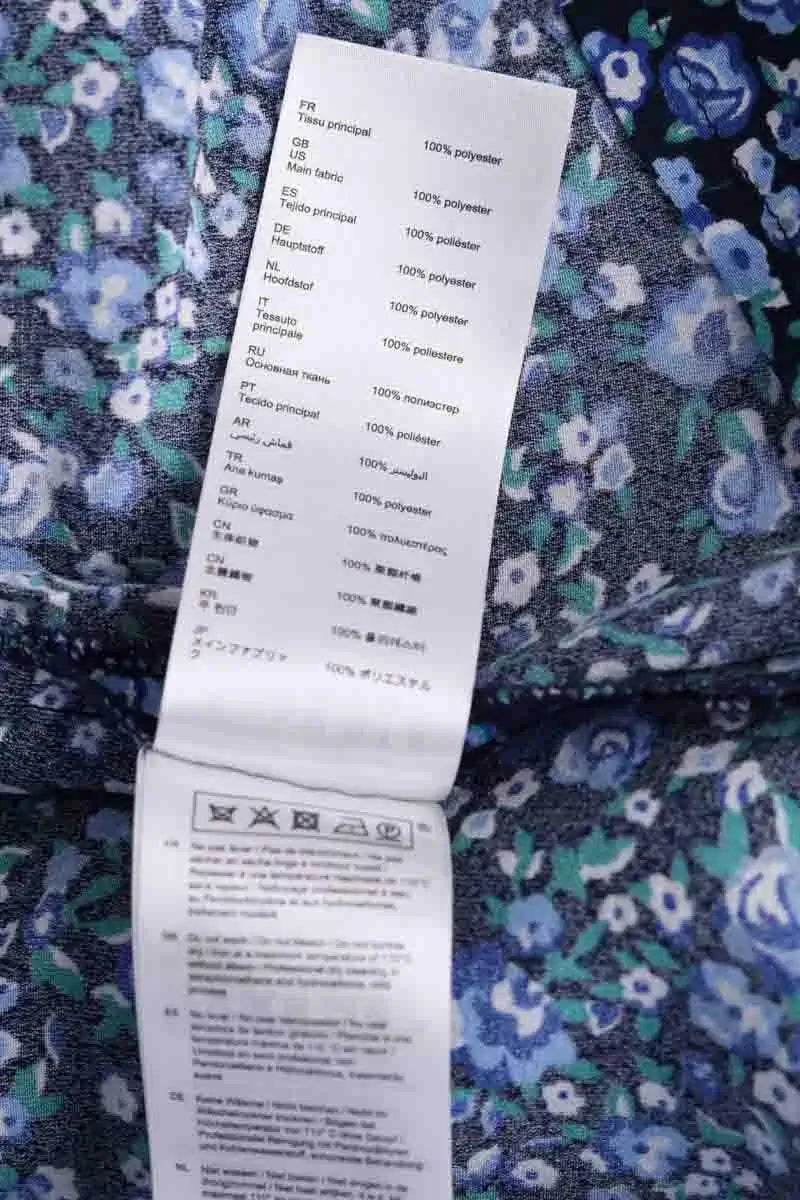 Blouse Claudie Pierlot Bleu en Synthétique