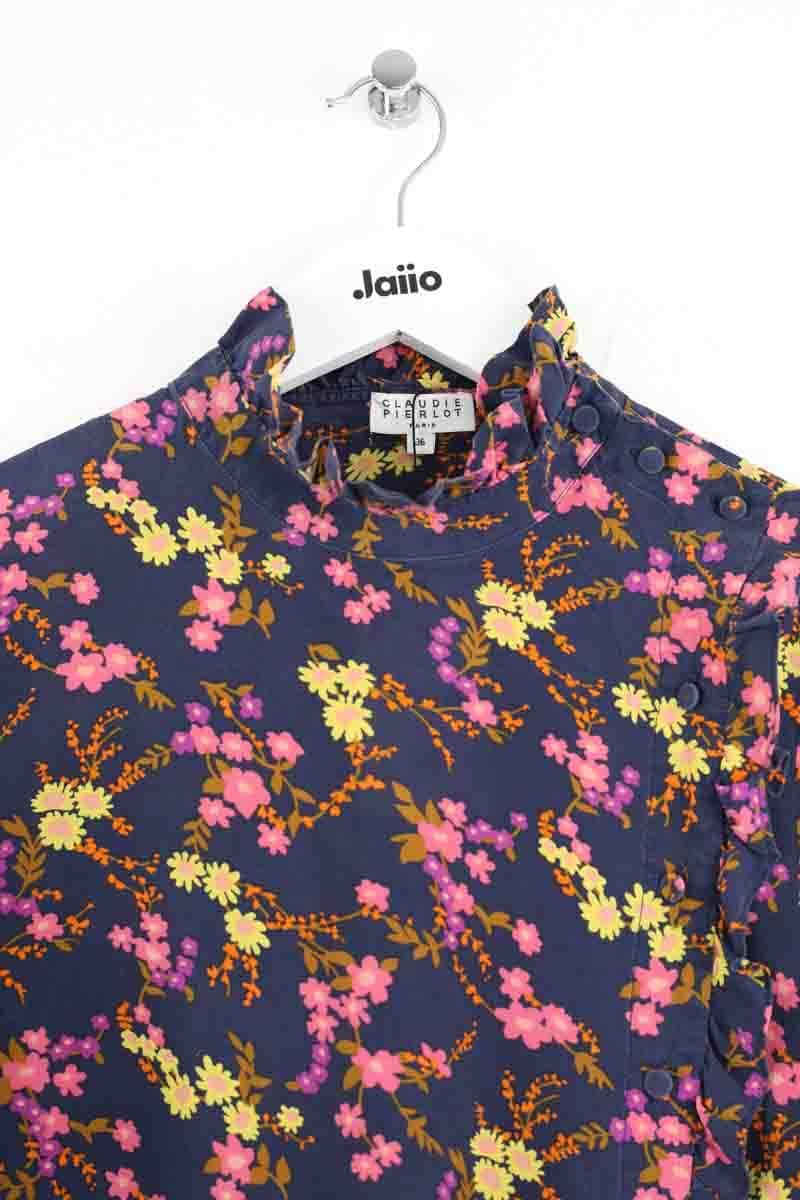 Blouse Claudie Pierlot Bleu en Synthétique