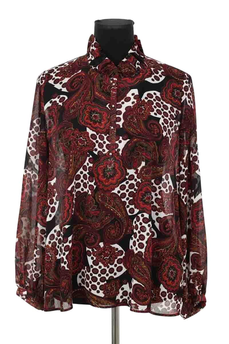 Blouse Claudie Pierlot Bordeaux en Polyester, taille M - Seconde Main
