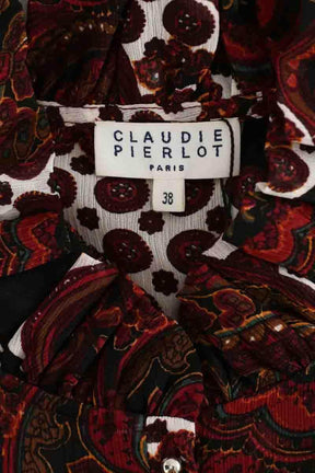 Blouse Claudie Pierlot Bordeaux en Polyester