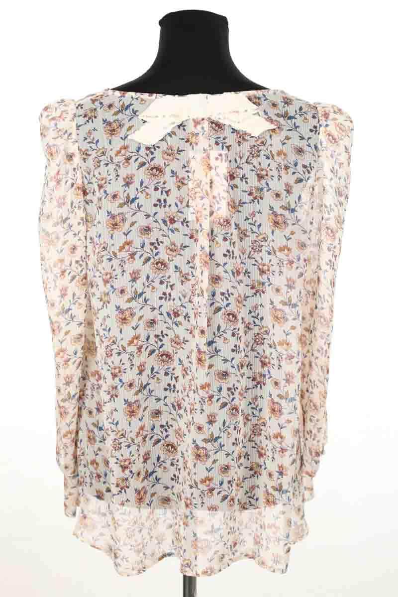 Blouse Claudie Pierlot Ecru en Synthétique