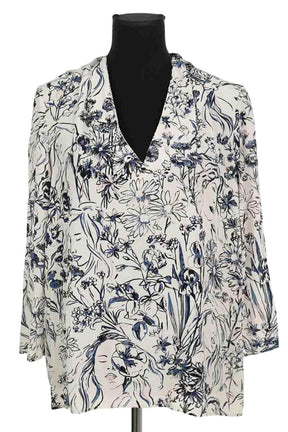 Blouse Claudie Pierlot Ecru en Viscose, taille M - Seconde Main