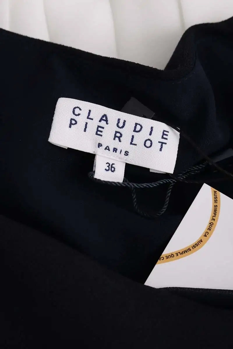 Blouse Claudie Pierlot Marine en Synthétique
