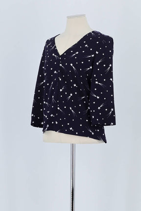 Blouse Claudie Pierlot Marine en Viscose