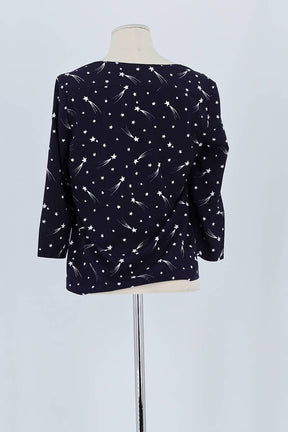 Blouse Claudie Pierlot Marine en Viscose