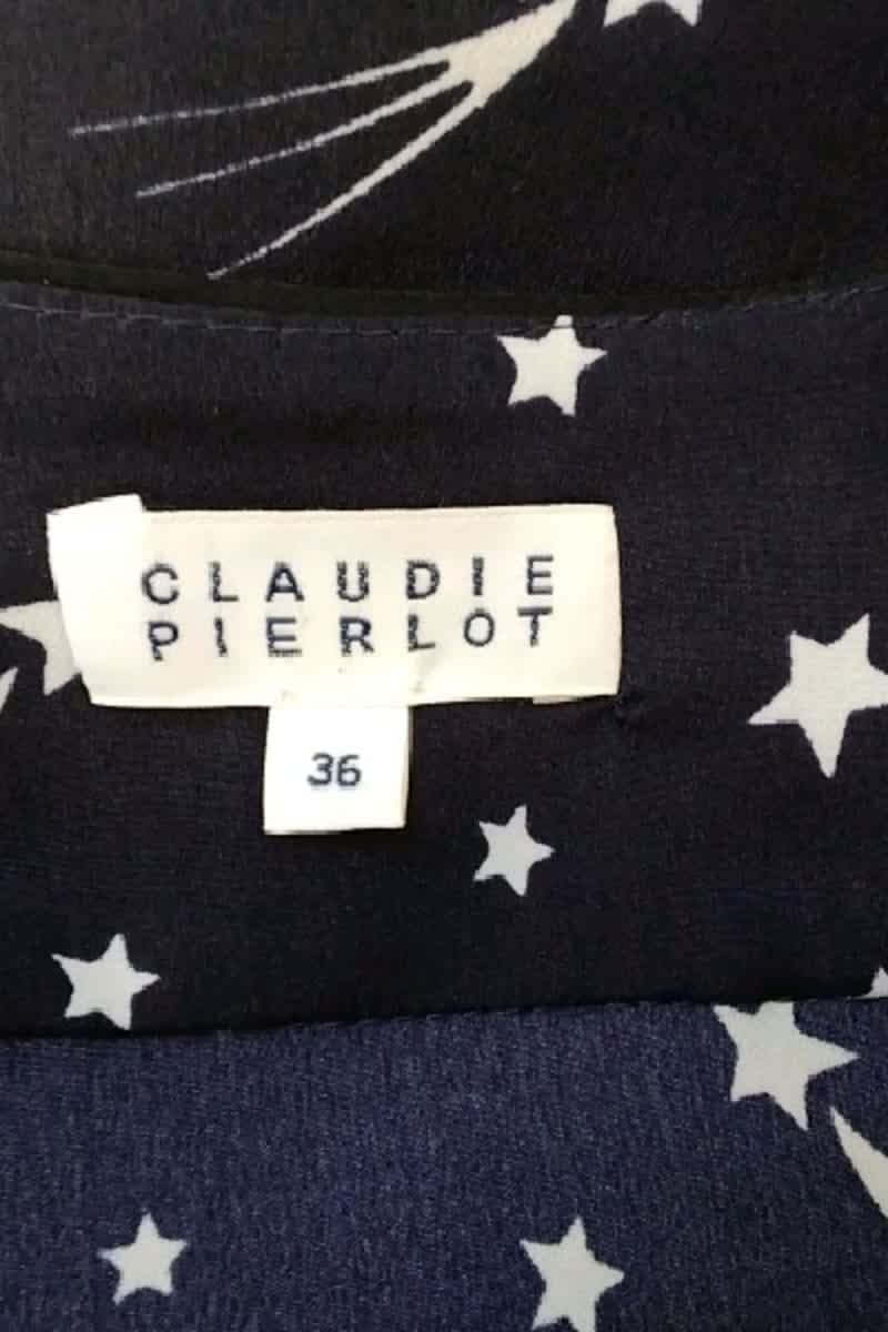 Blouse Claudie Pierlot Marine en Viscose