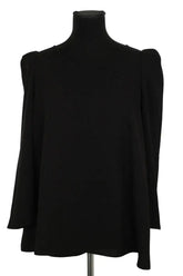 Blouse Claudie Pierlot Noir en Synthétique, taille M - Seconde Main