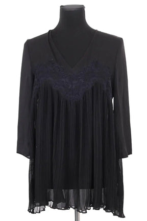 Blouse Claudie Pierlot Noir en Synthétique, taille S - Seconde Main