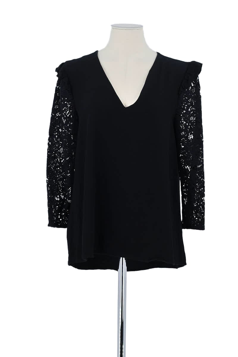 Blouse Claudie Pierlot Noir en Viscose, taille L - Seconde Main