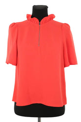Blouse Claudie Pierlot Rouge en Polyester, taille S - Seconde Main