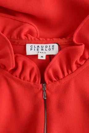 Blouse Claudie Pierlot Rouge en Polyester