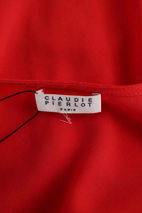 Blouse Claudie Pierlot Rouge en Polyester