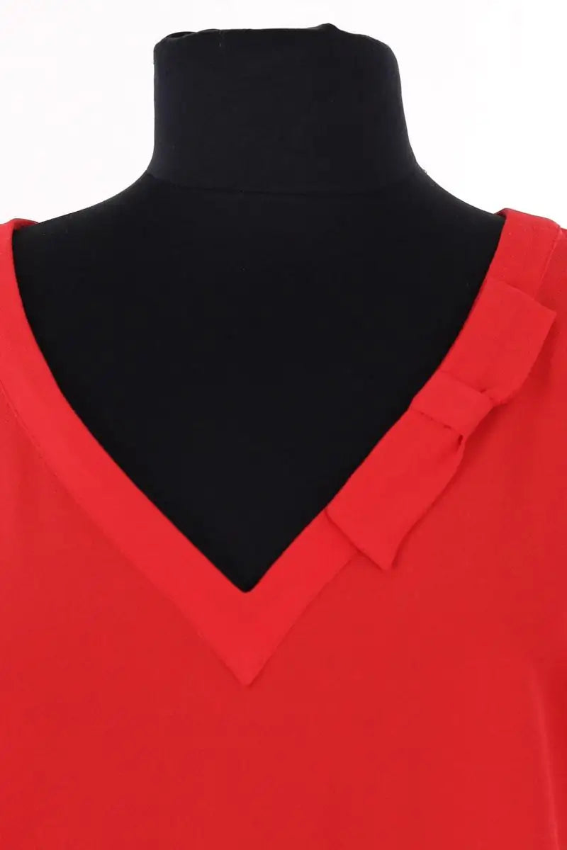 Blouse Claudie Pierlot Rouge en Synthétique