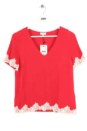 Blouse Claudie Pierlot Rouge en Viscose, taille S - Seconde Main