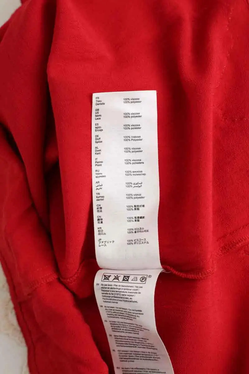 Blouse Claudie Pierlot Rouge en Viscose