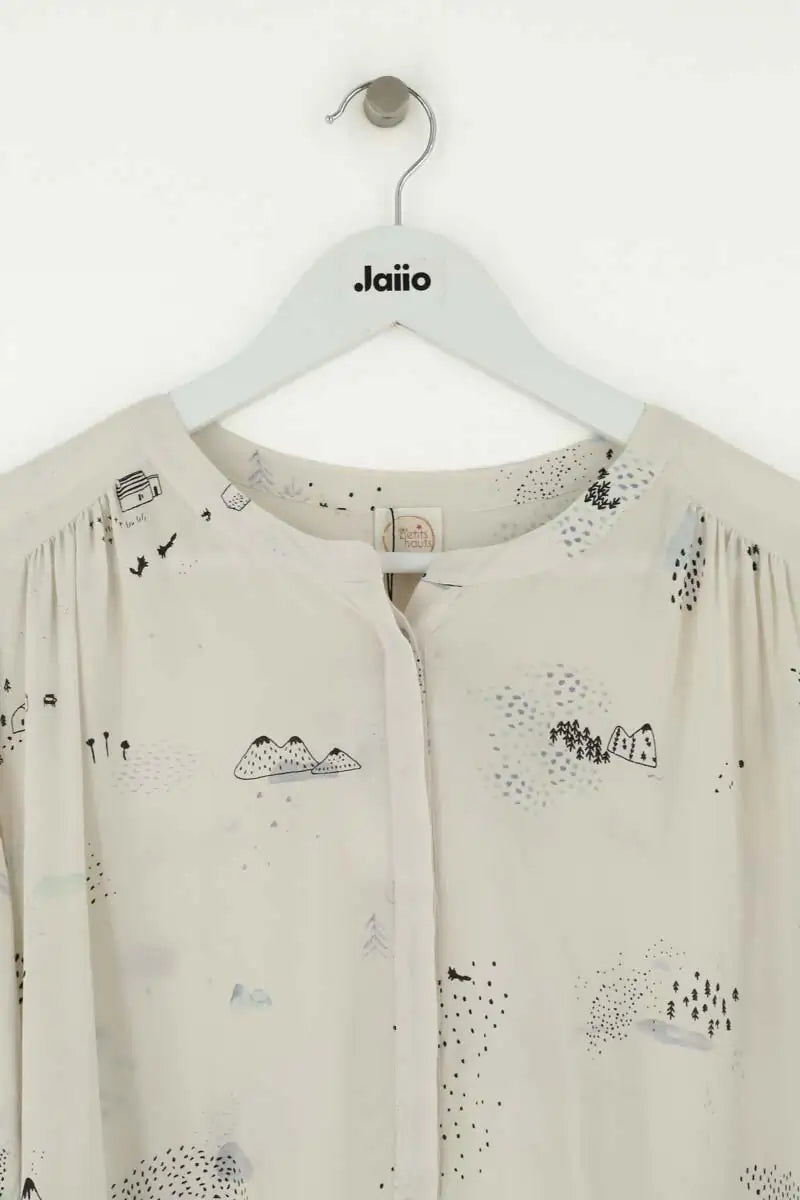 Blouse Des Petits Hauts Blanc en Soie