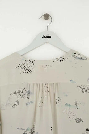 Blouse Des Petits Hauts Blanc en Soie