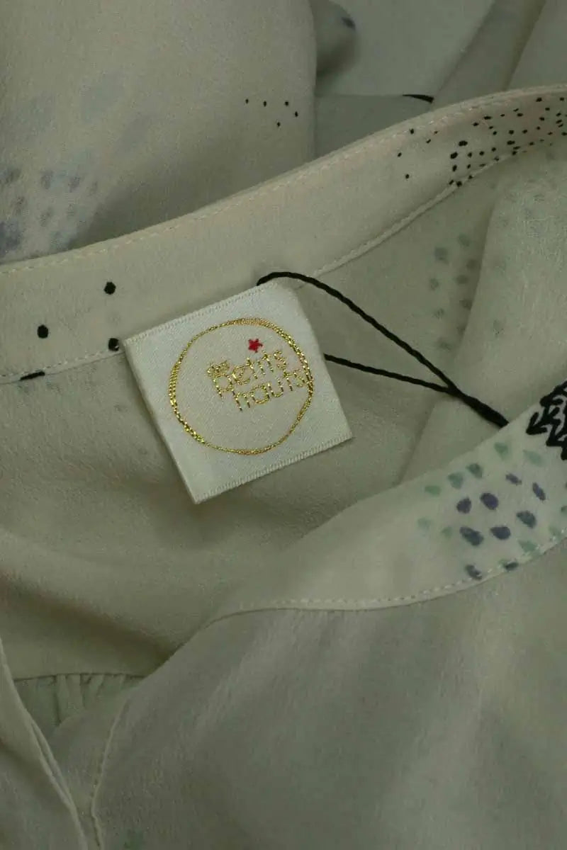 Blouse Des Petits Hauts Blanc en Soie