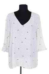 Blouse Des Petits Hauts Blanc en Synthétique, taille L - Seconde Main