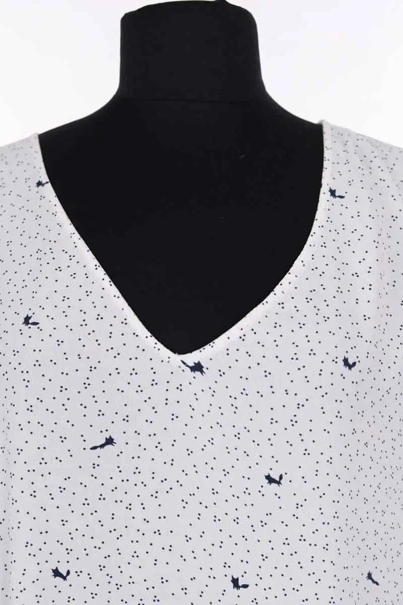 Blouse Des Petits Hauts Blanc en Synthétique
