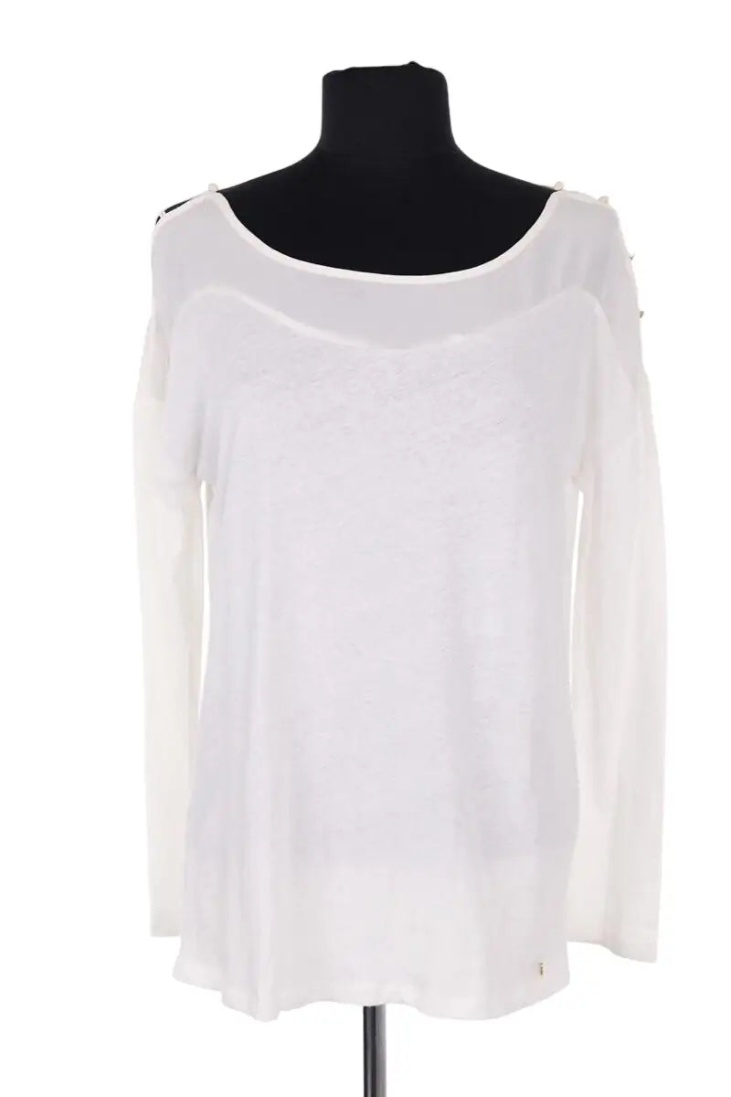 Blouse Des Petits Hauts Blanc en Synthétique, taille S - Seconde Main