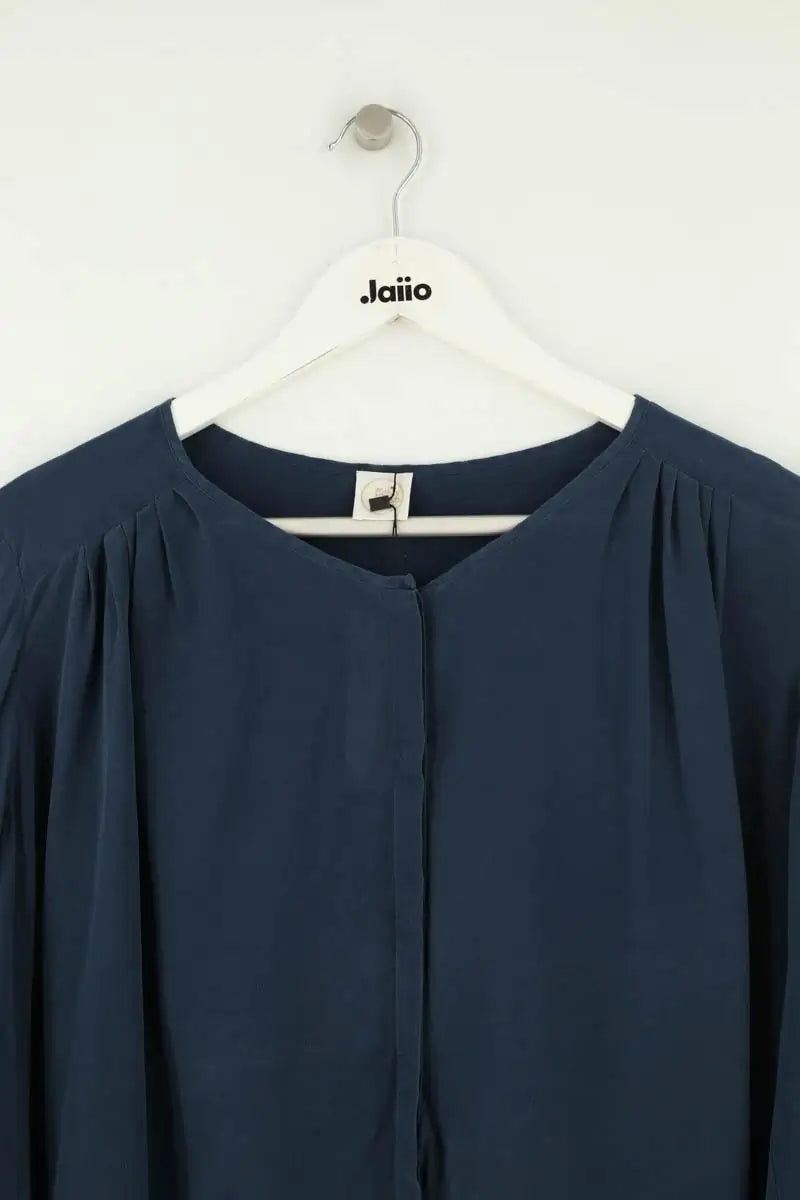 Blouse Des Petits Hauts Marine en Soie