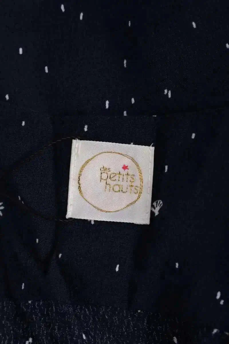 Blouse Des Petits Hauts Marine en Viscose