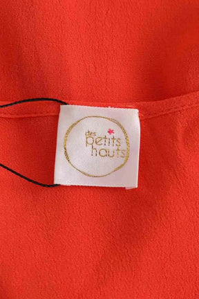 Blouse Des Petits Hauts Orange en Viscose