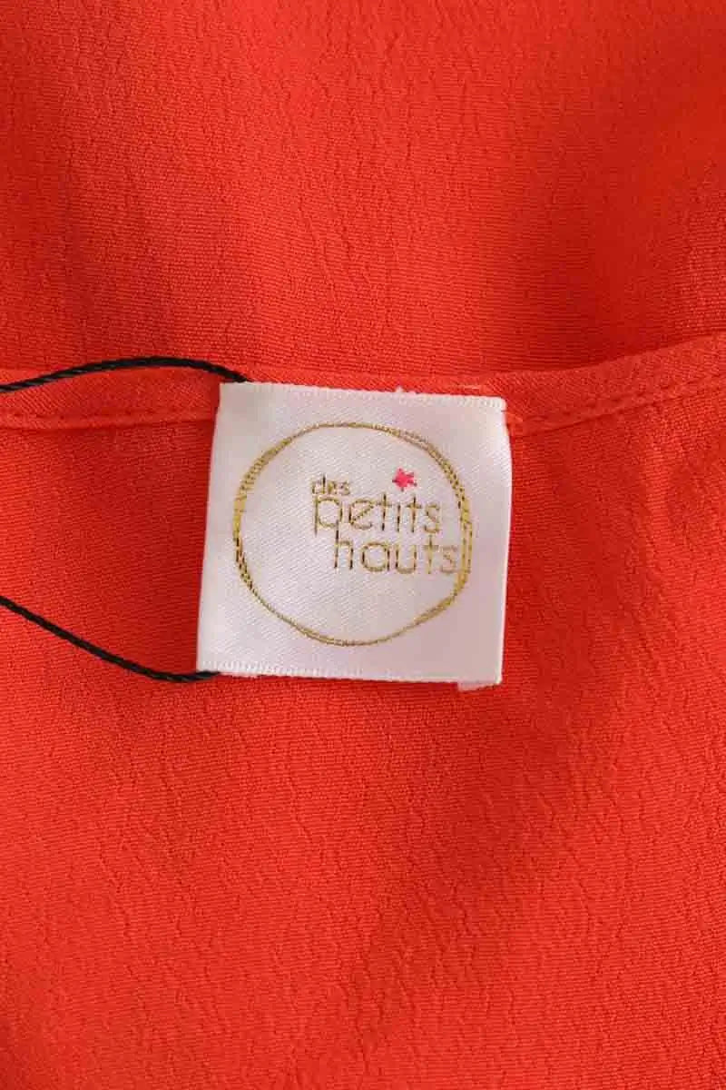 Blouse Des Petits Hauts Orange en Viscose
